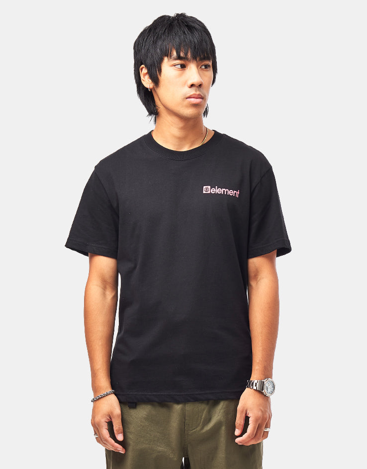 Element Joint T-Shirt - Flint Black/Pink