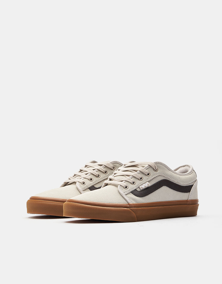 Vans Skate Chukka Low Sidestripe Shoes - Taupe Mist