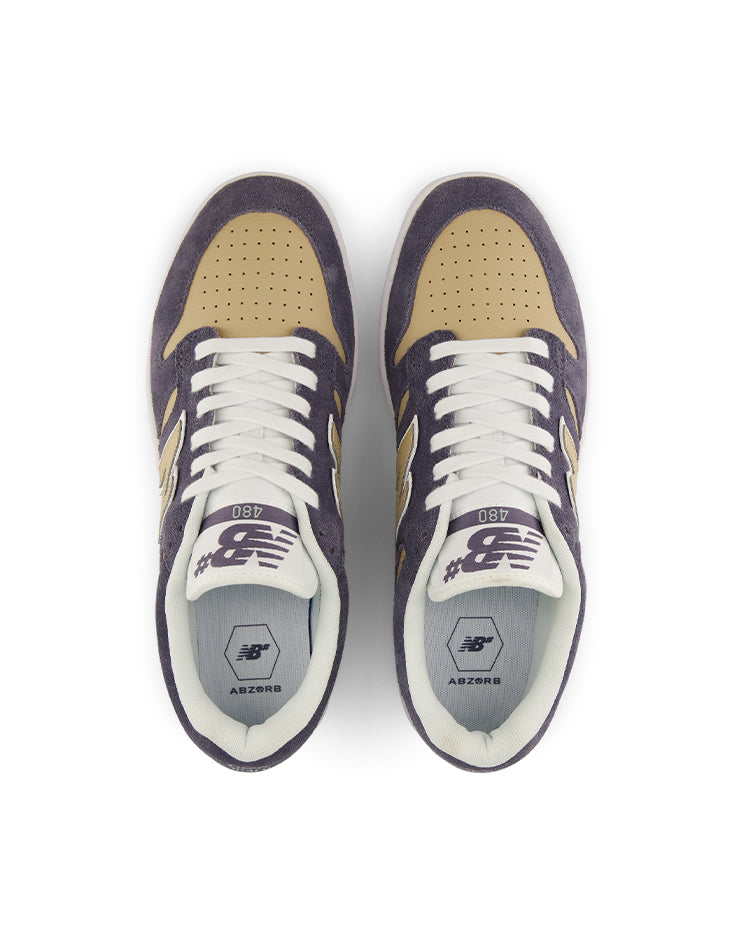 New Balance Numeric 480 Skate Shoes - Meteorite/Tan