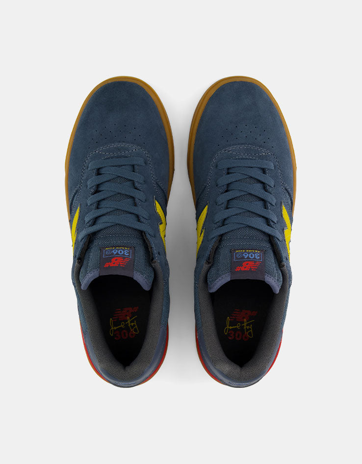 New Balance Numeric 306C Jamie Foy Skate Shoes - Shadow Blue/Yellow