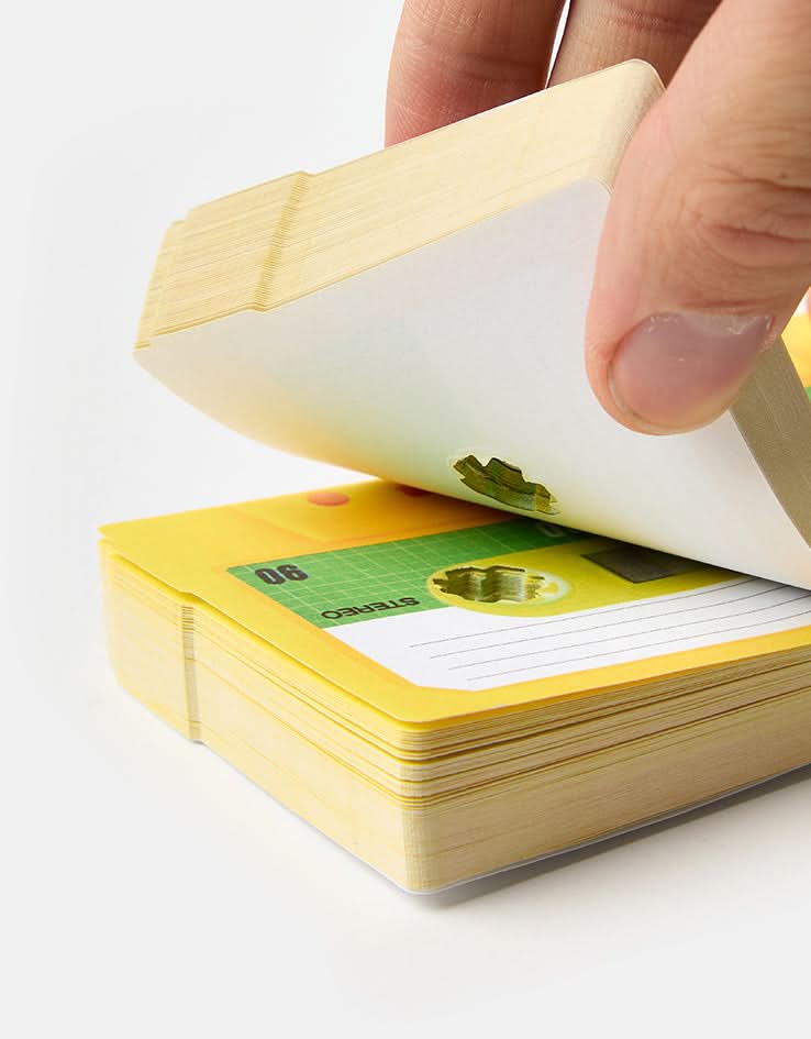 Cassette Sticky Notes - Yellow
