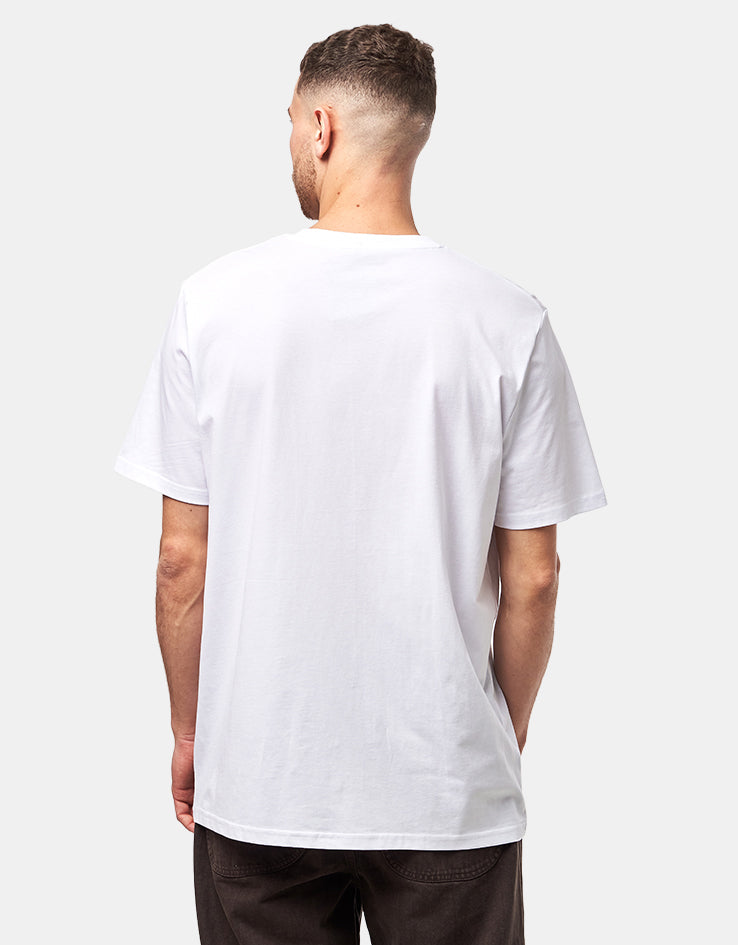 Route One Panel Organic T-Shirt - White