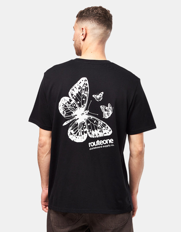 Route One Flutter II Organic T-Shirt - Black