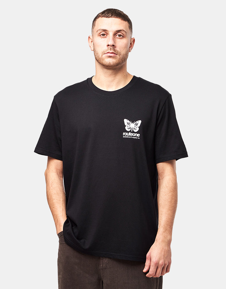 Route One Flutter II Organic T-Shirt - Black