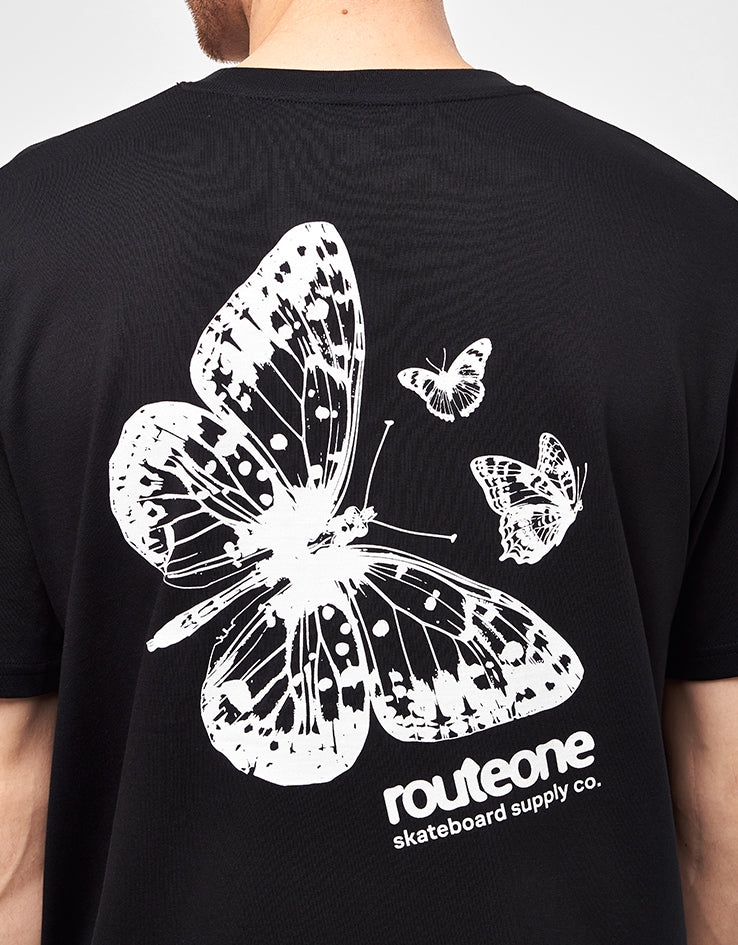 Route One Flutter II Organic T-Shirt - Black