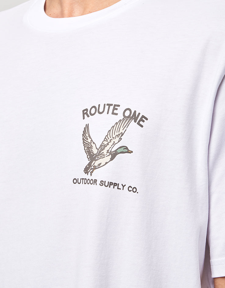 Route One Mallard Organic T-Shirt - White