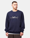 Route One Wild Horses Heavyweight Sweatshirt (400gsm) - Navy