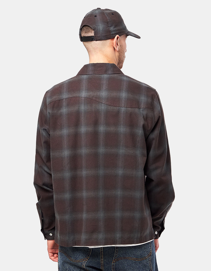 Dime MTL Premium Flannel L/S Shirt - Bordeaux