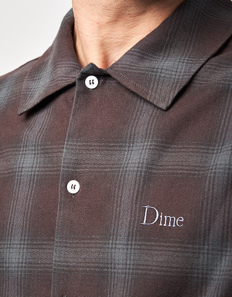 Dime MTL Premium Flannel L/S Shirt - Bordeaux