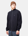 Dime MTL Knitted Pique Zip Sweater - Dark Navy