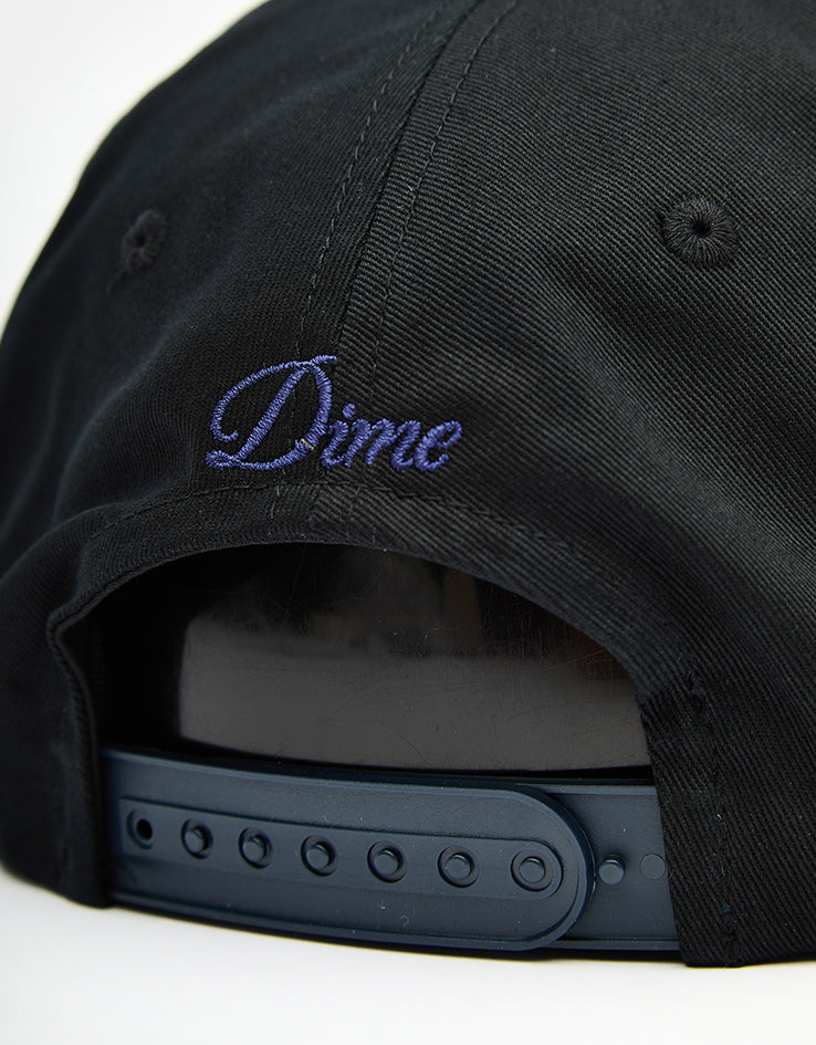 Dime MTL Cursive D Worker Cap - Black