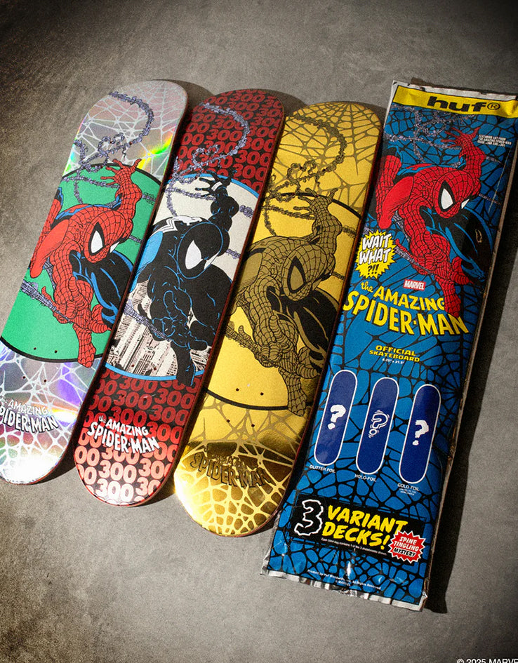 HUF x Marvel Spider-Man Issue 300 'BLIND BAG' Skateboard Deck - 8.25"
