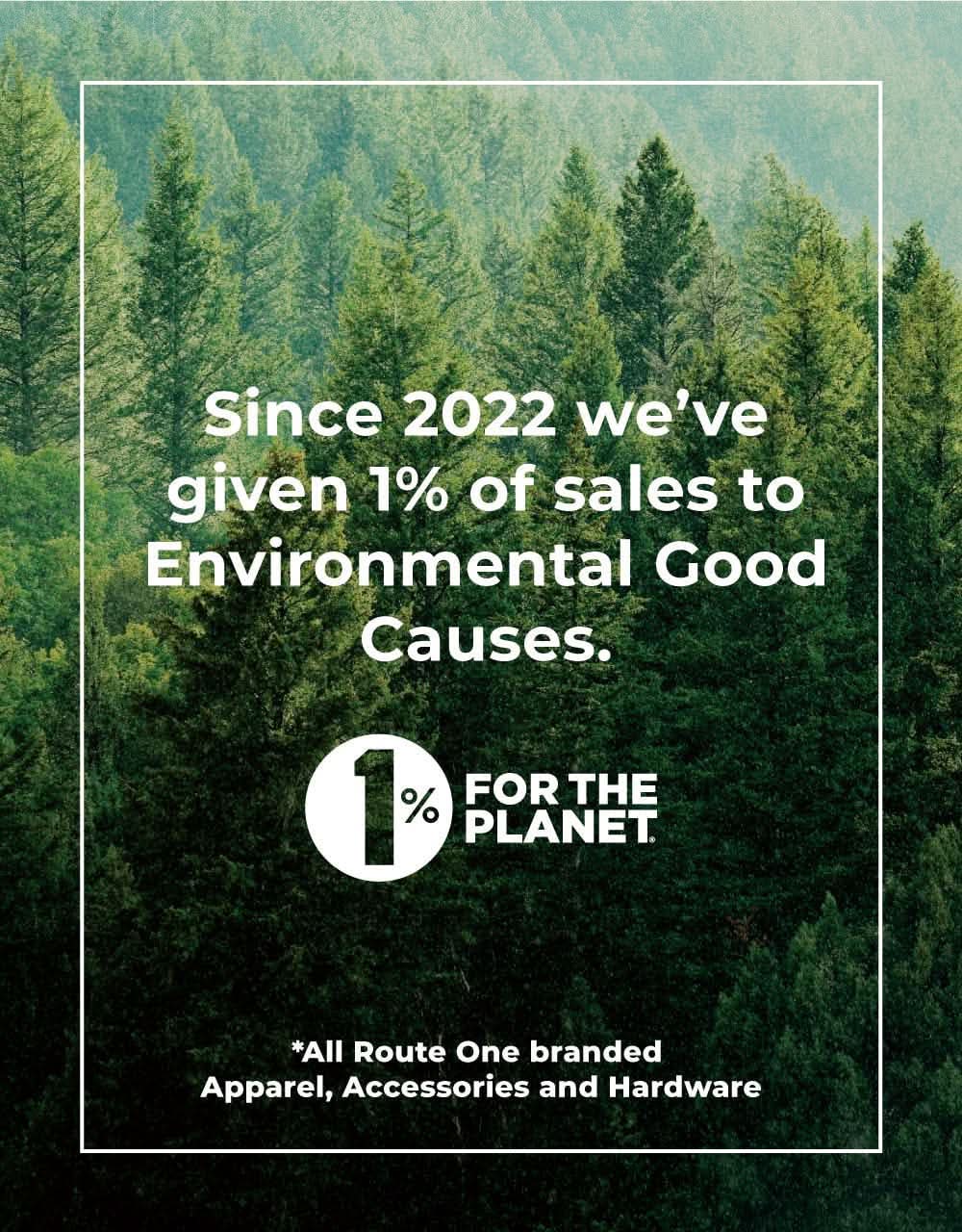 Route One's 1% For The Planet Pledge