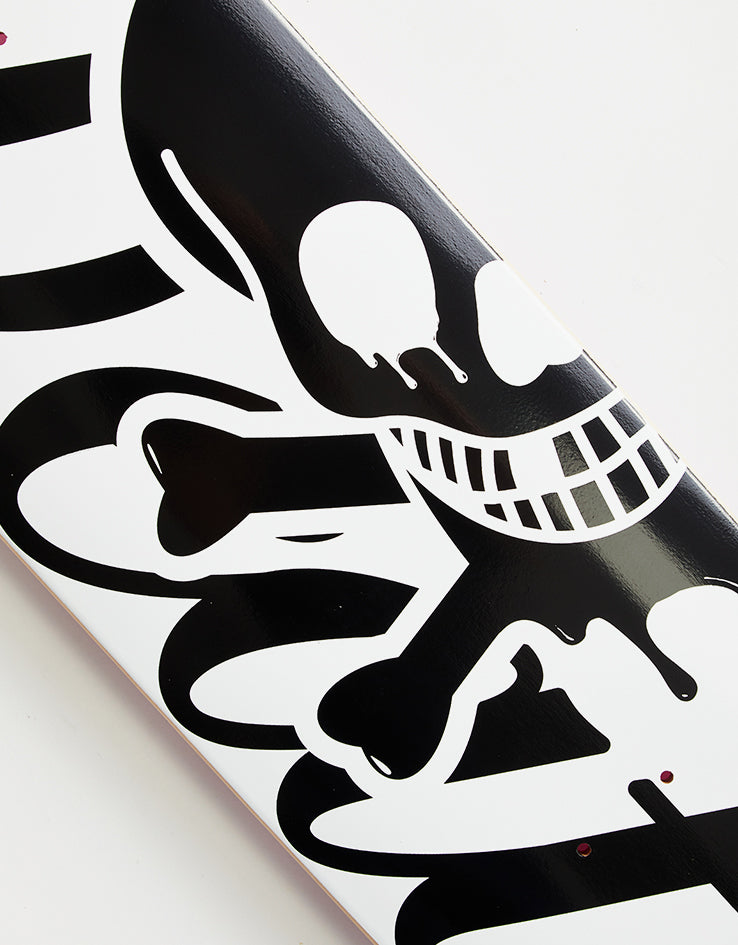 Death Script Lite Skateboard Deck - White/Black