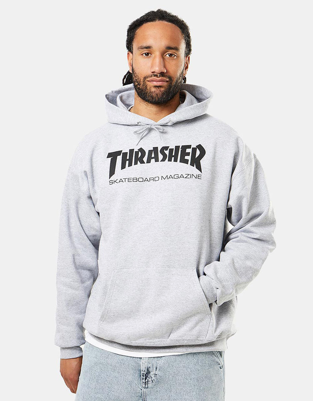 Thrasher Skate Mag Pullover Hoodie - Heather Grey