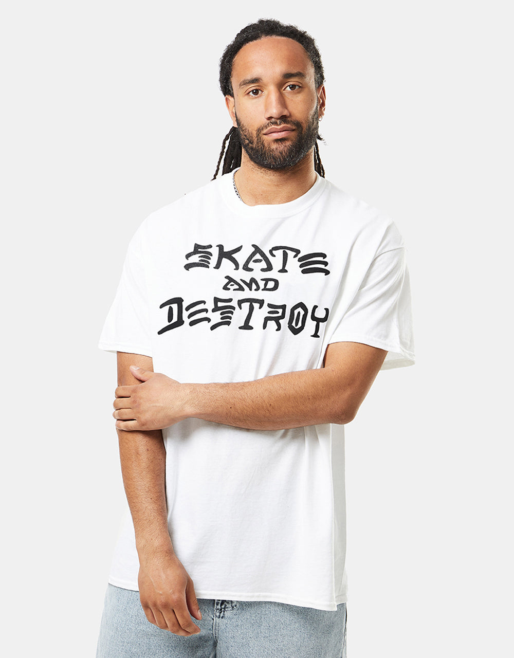 Thrasher Skate and Destroy T-Shirt - White