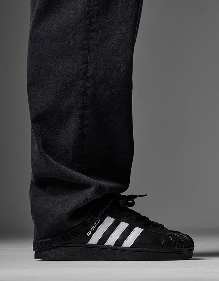 Route One Baggy Denim Jeans - Black