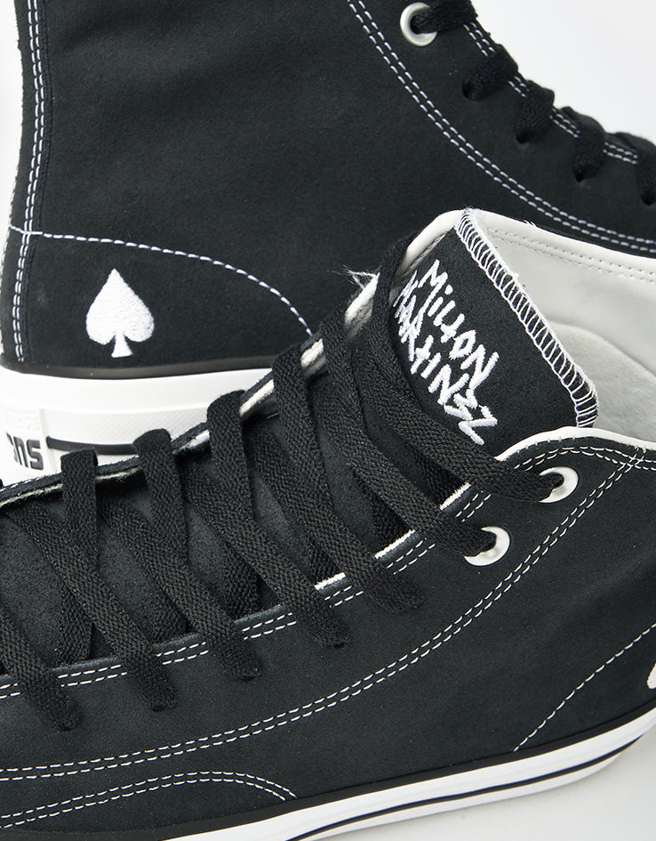 Converse Milton CTAS Hi Skate Shoes - Black/White/Black