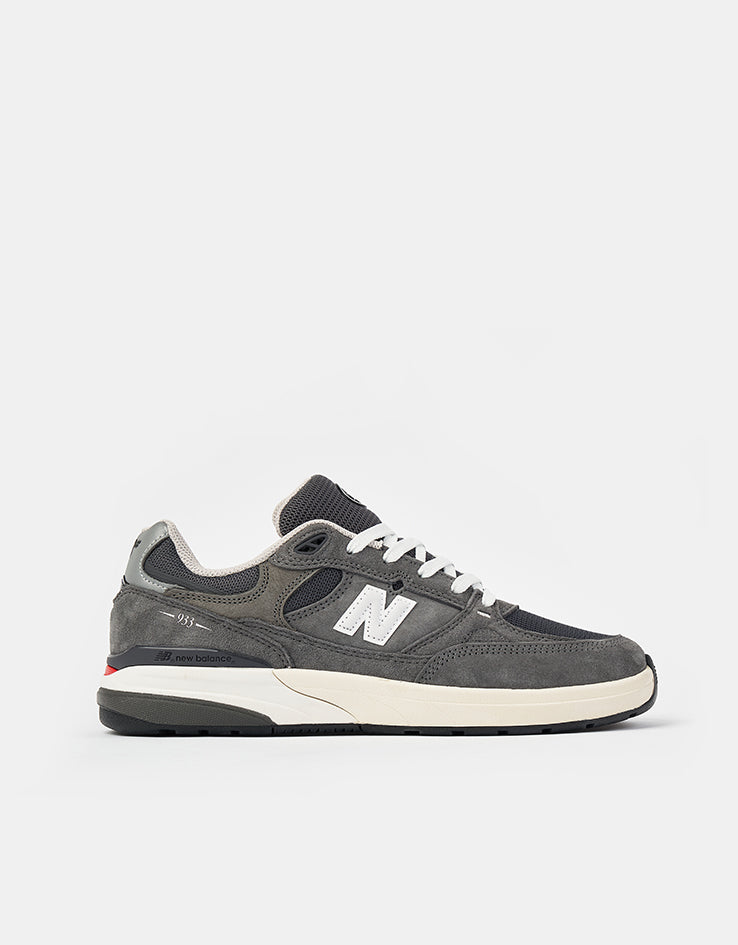 New Balance Numeric 933 Andrew Reynolds Skate Shoes - Dark Grey/White