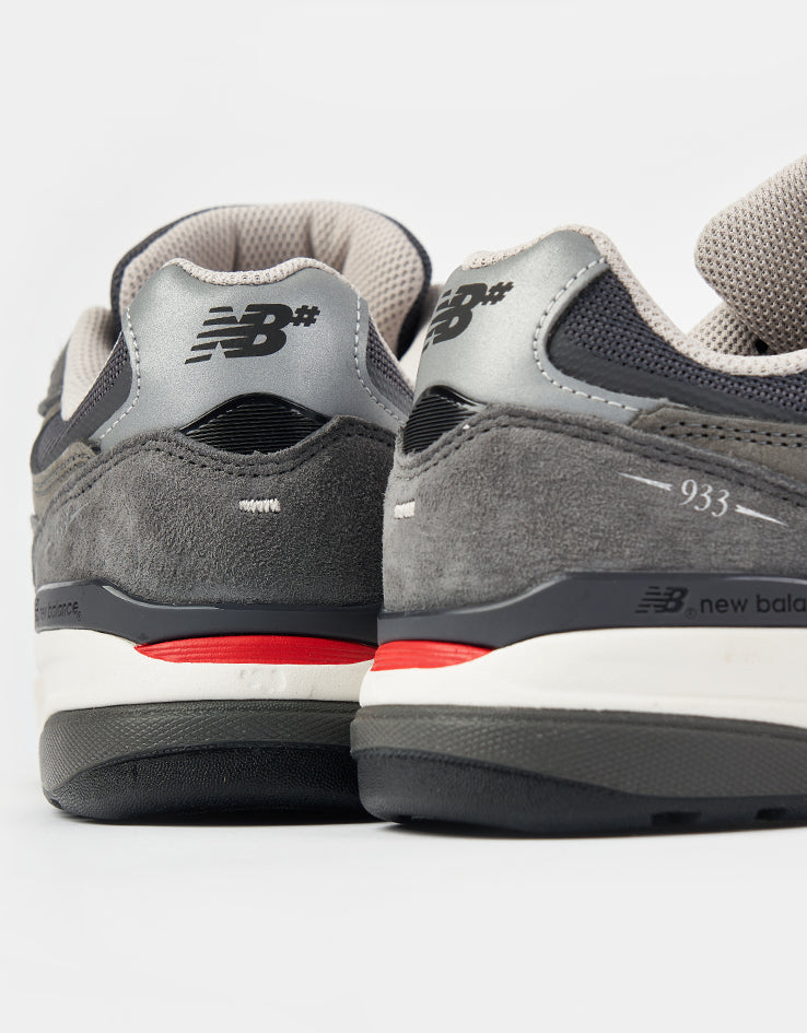 New Balance Numeric 933 Andrew Reynolds Skate Shoes - Dark Grey/White