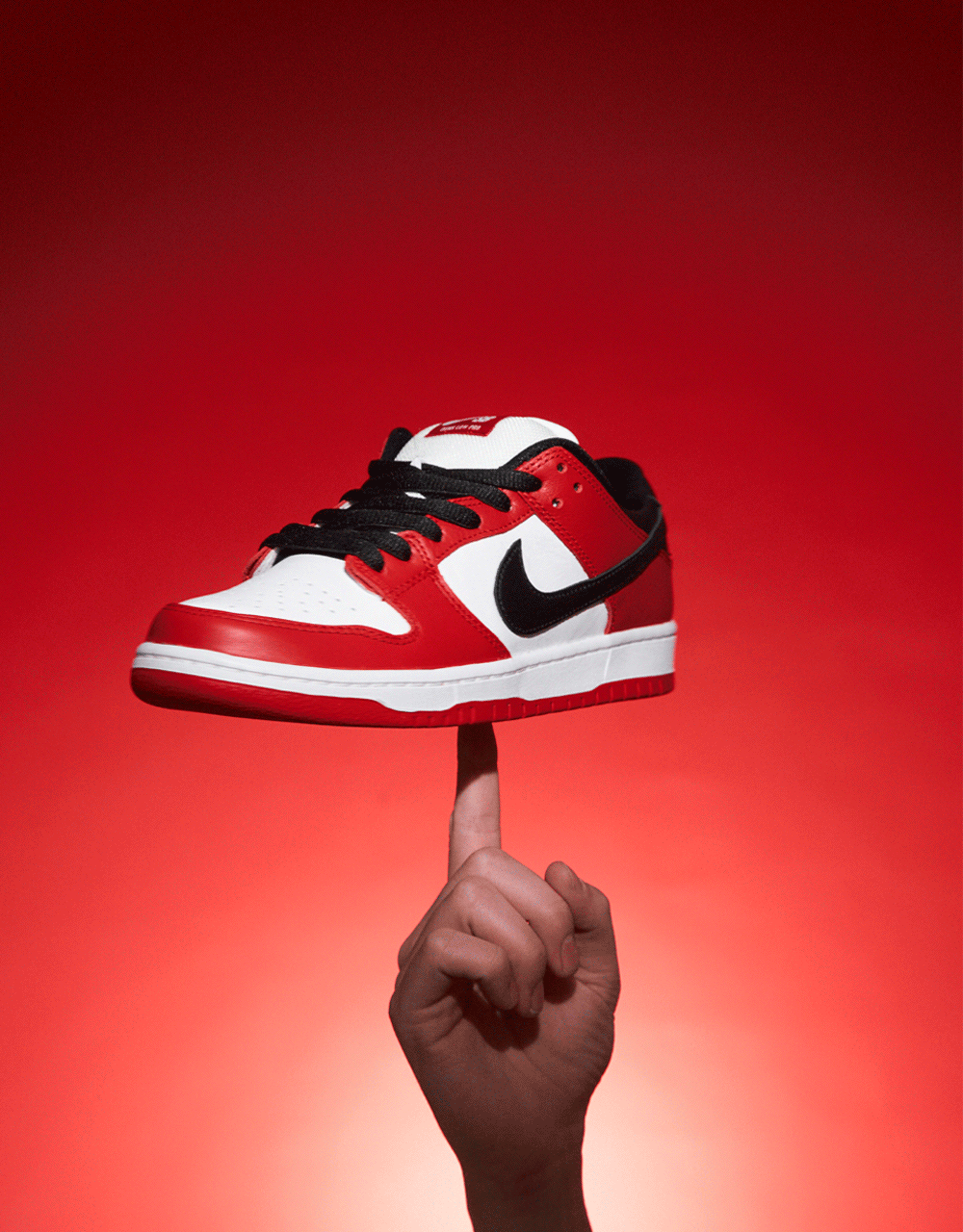 Nike SB Dunk Low Pro Skate Shoes - Varsity Red/Black-White-Varsity Red