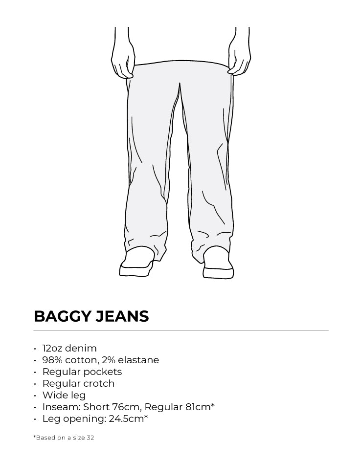 Route One Baggy Denim Fit Guide