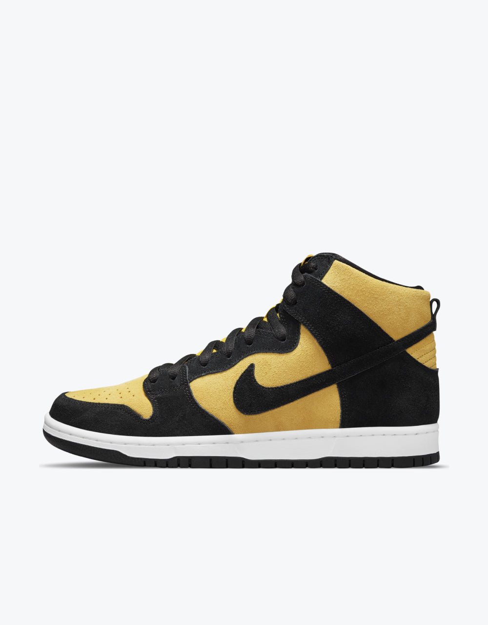 Nike SB Dunk High Pro Skate Shoes - Black/Black-Varsity Maize-White