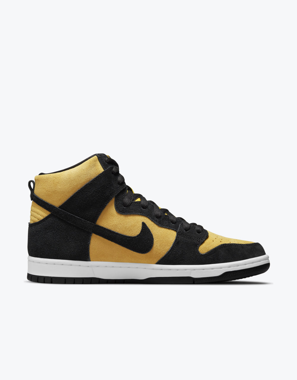 Nike SB Dunk High Pro Skate Shoes - Black/Black-Varsity Maize-White