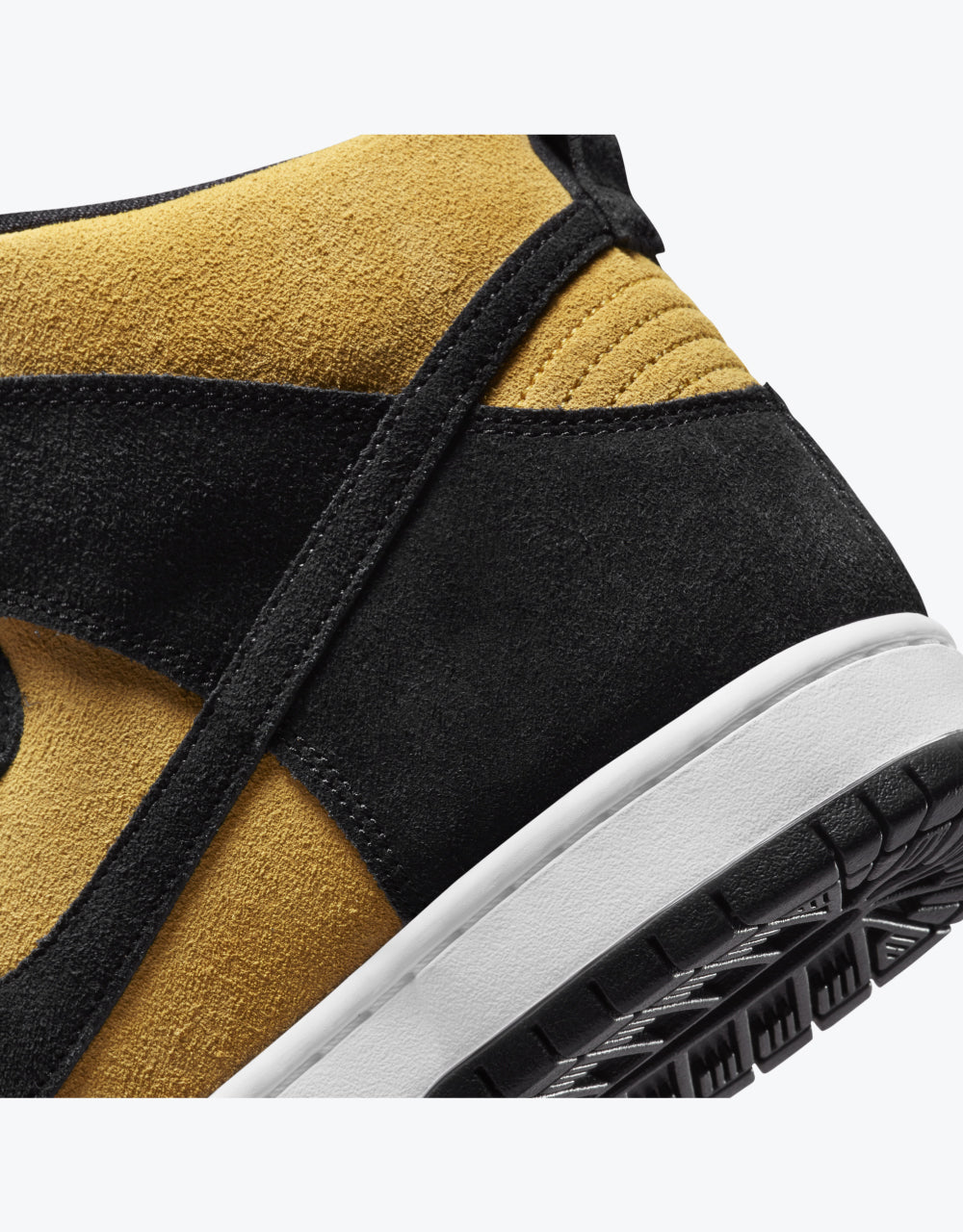 Nike SB Dunk High Pro Skate Shoes - Black/Black-Varsity Maize-White