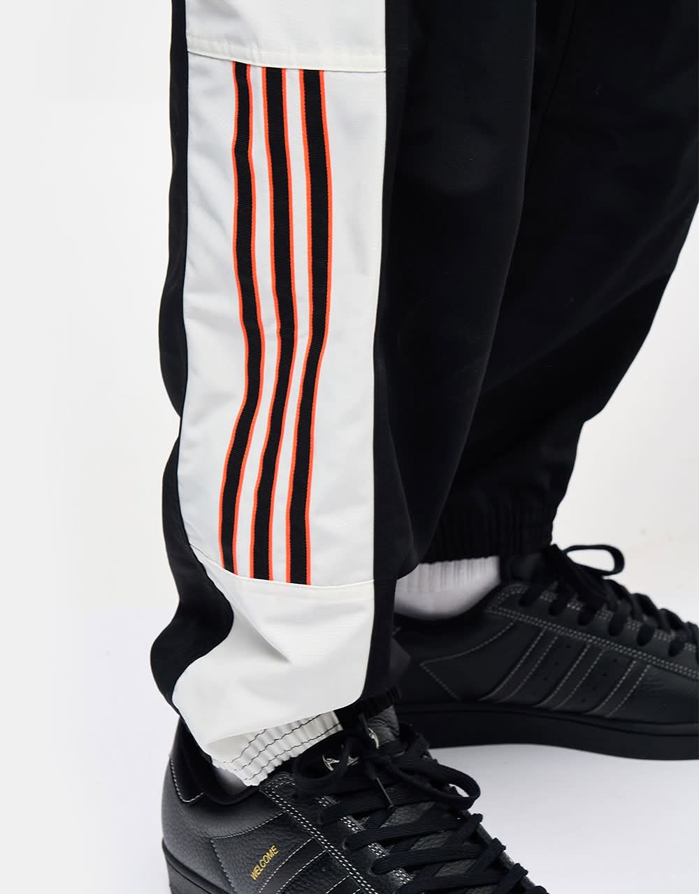 adidas x Welcome Gatsele Track Pant -  Black/Off White