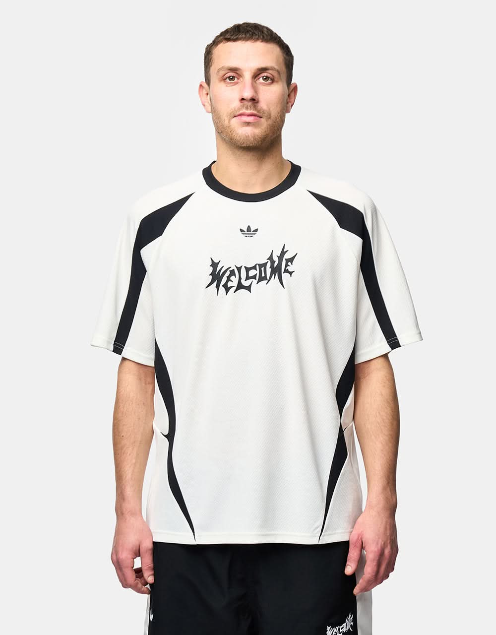 adidas x Welcome S/S Jersey -  Off White/Black