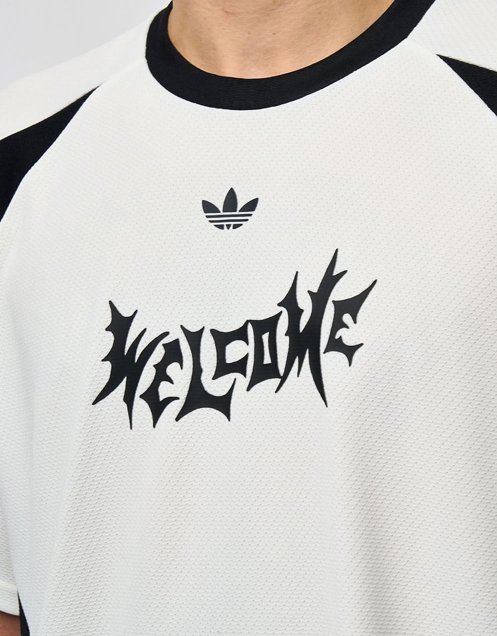adidas x Welcome S/S Jersey -  Off White/Black