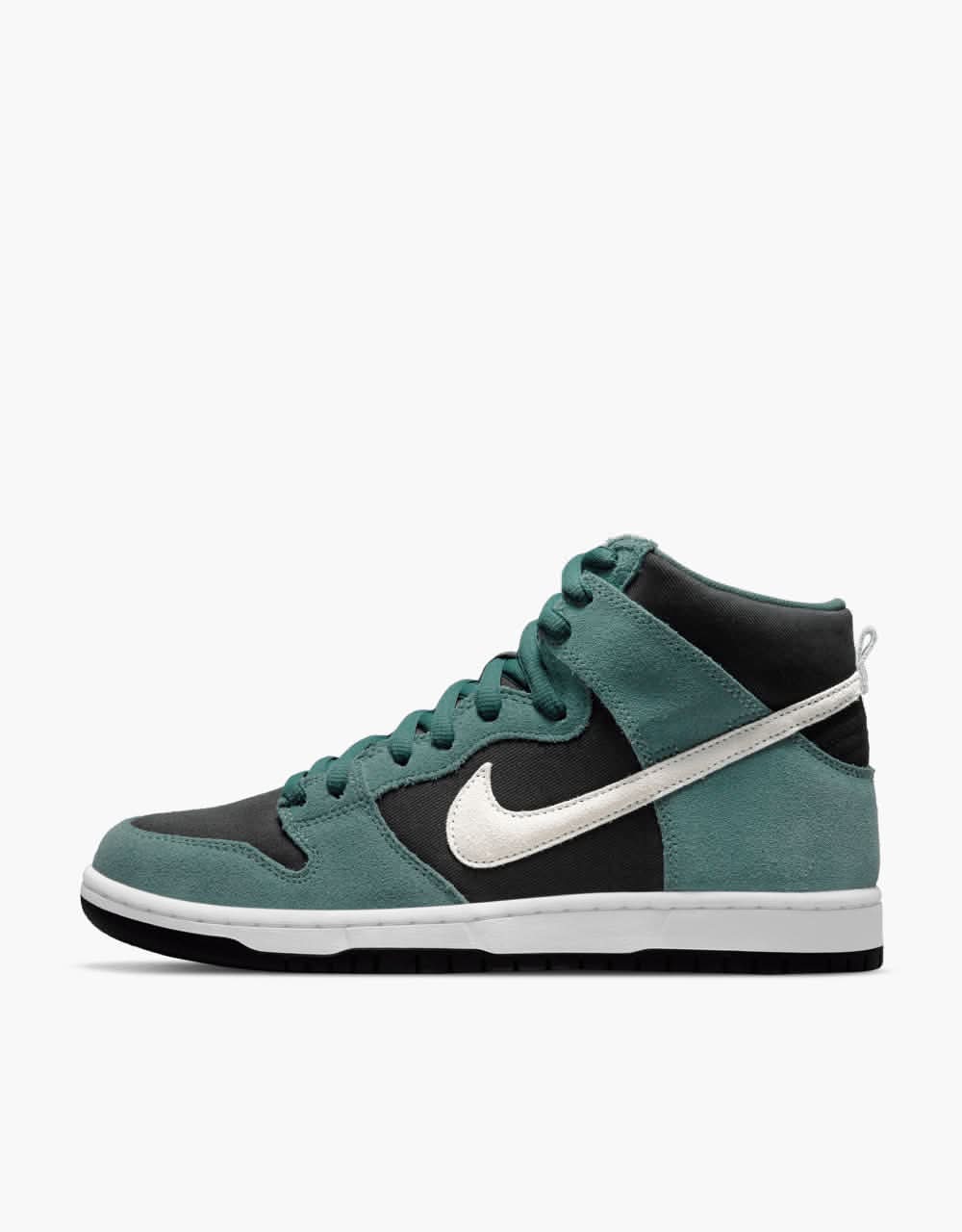 Nike SB Dunk High Pro Skate Shoes - Mineral Slate/Sail-Black-White