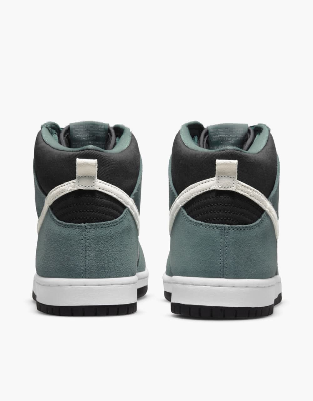 Nike SB Dunk High Pro Skate Shoes - Mineral Slate/Sail-Black-White