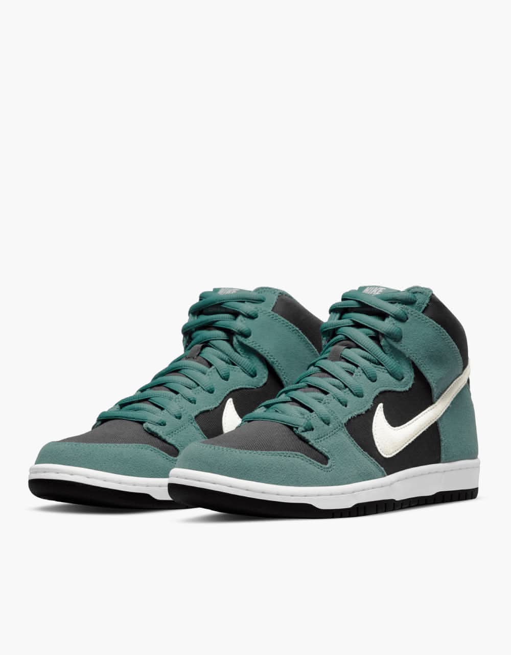 Nike SB Dunk High Pro Skate Shoes - Mineral Slate/Sail-Black-White
