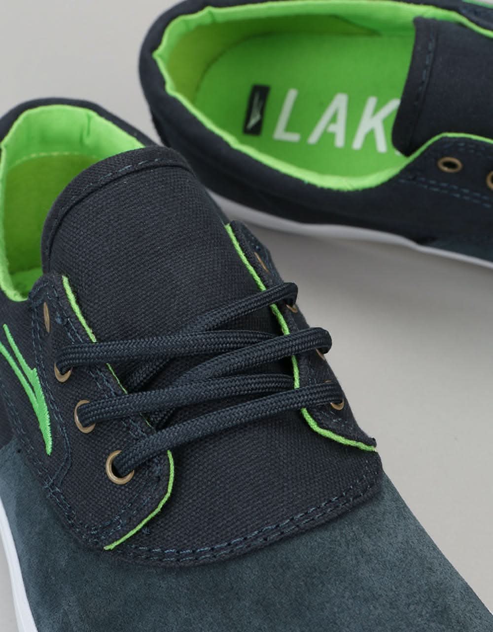 Lakai Camby Kids Skate Shoes - Navy Suede