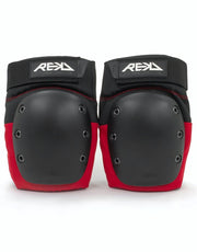 REKD Ramp Knee Pads  - Black/Red