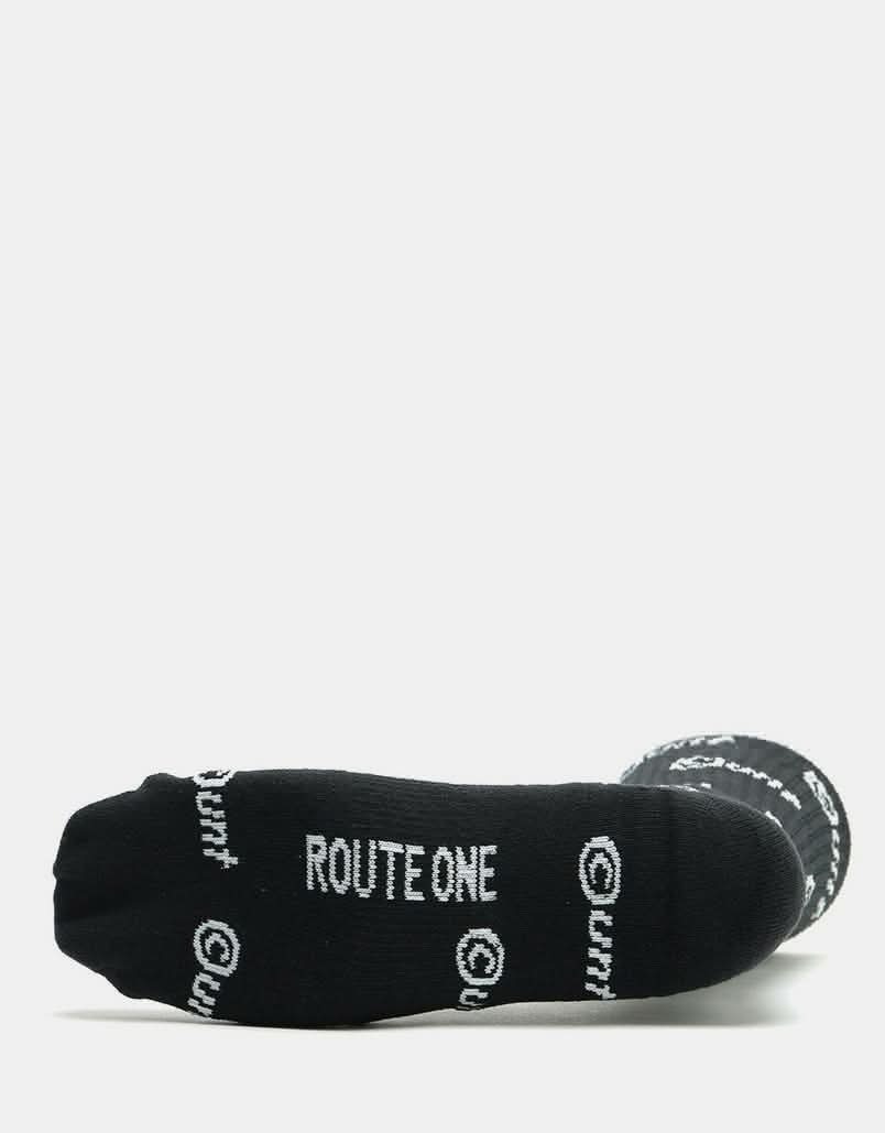 Route One C-UNT Crew Socks - Black