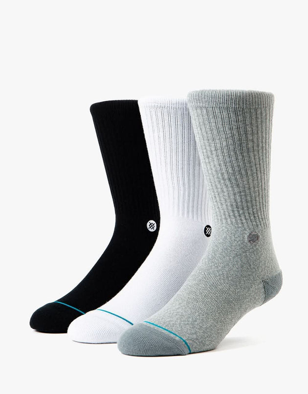 Stance Icon Classic Crew 3 Pack Socks - Multi