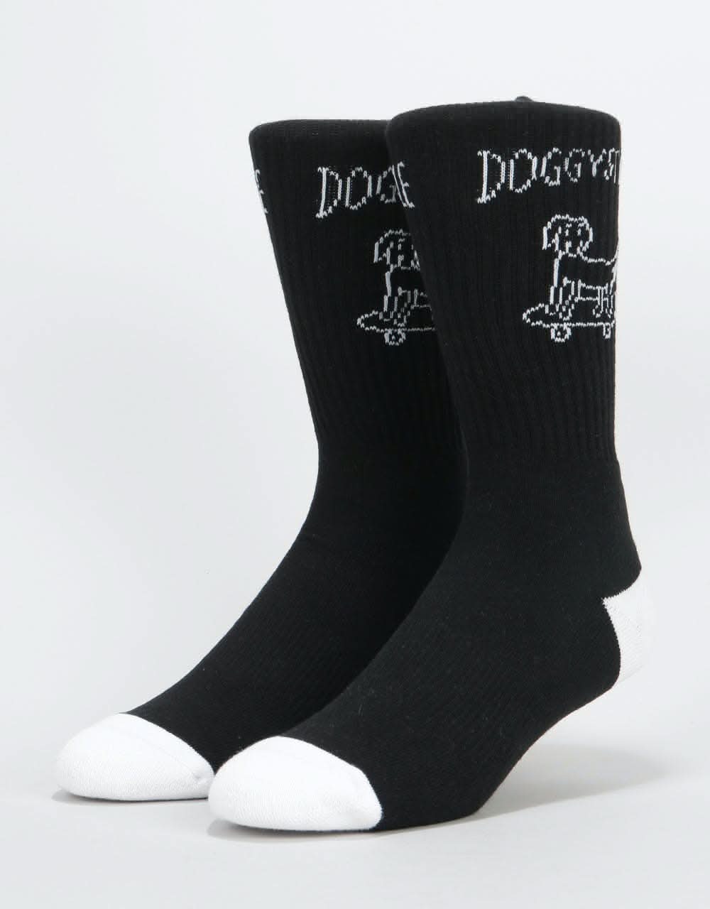 Route One Doggy Style Crew Socks - Black/White