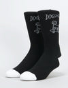 Route One Doggy Style Crew Socks - Black/White