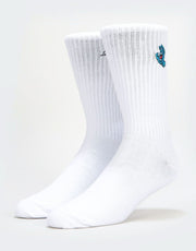 Santa Cruz Screaming Mini Hand Socks - White