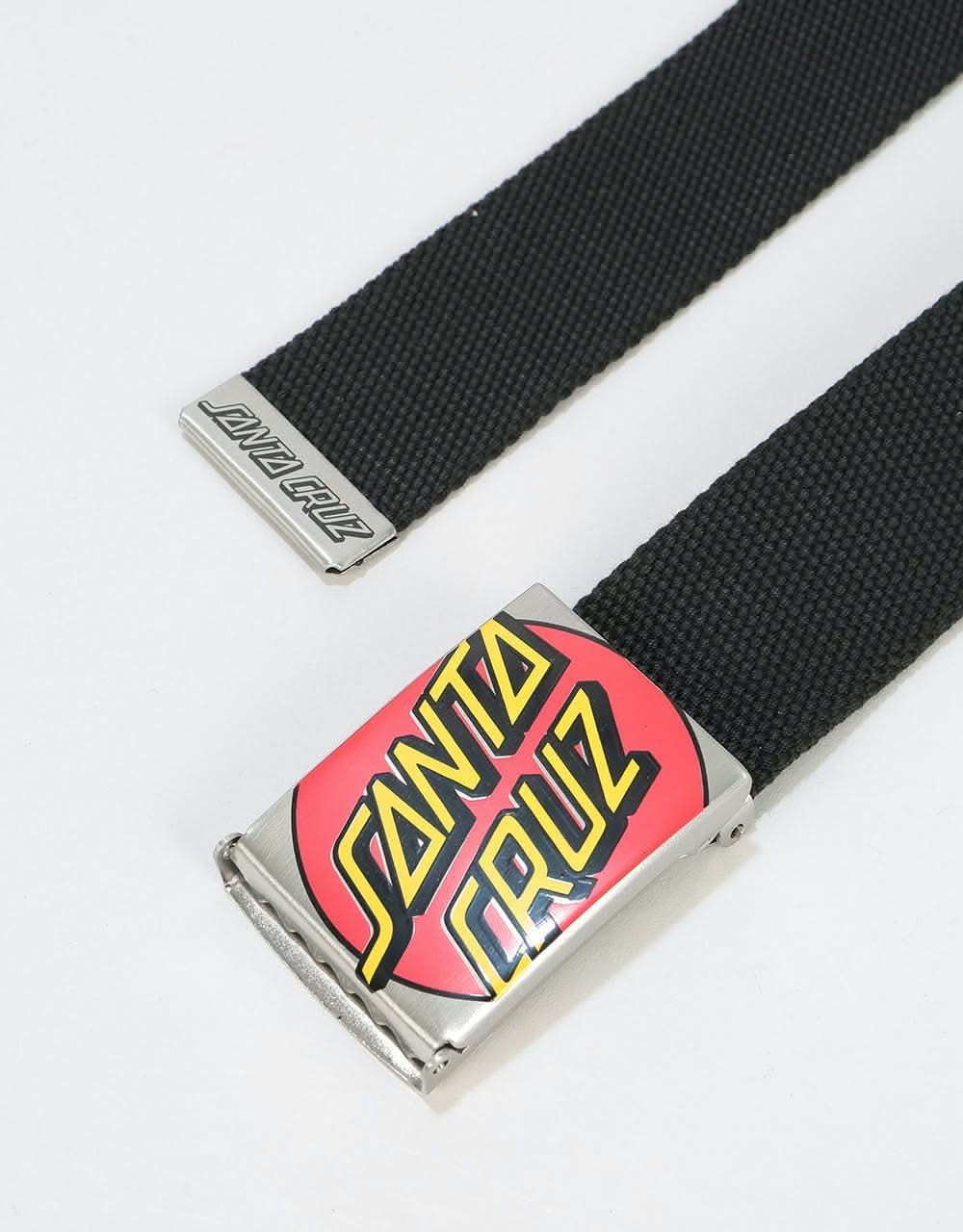 Santa Cruz Crop Dot Web Belt - Black