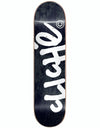 Cliché Handwritten Black RHM Skateboard Deck - 8"