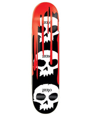 Zero 3 Skulls w/Blood Skateboard Deck - 8.25"