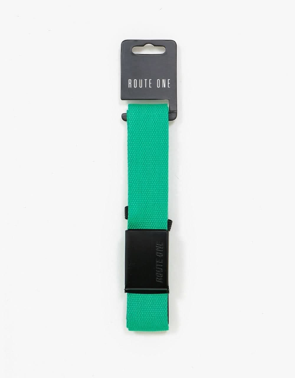 Route One Athletic Web Belt - Quiet Wave