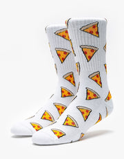 Route One Pizza Crew Socks - White