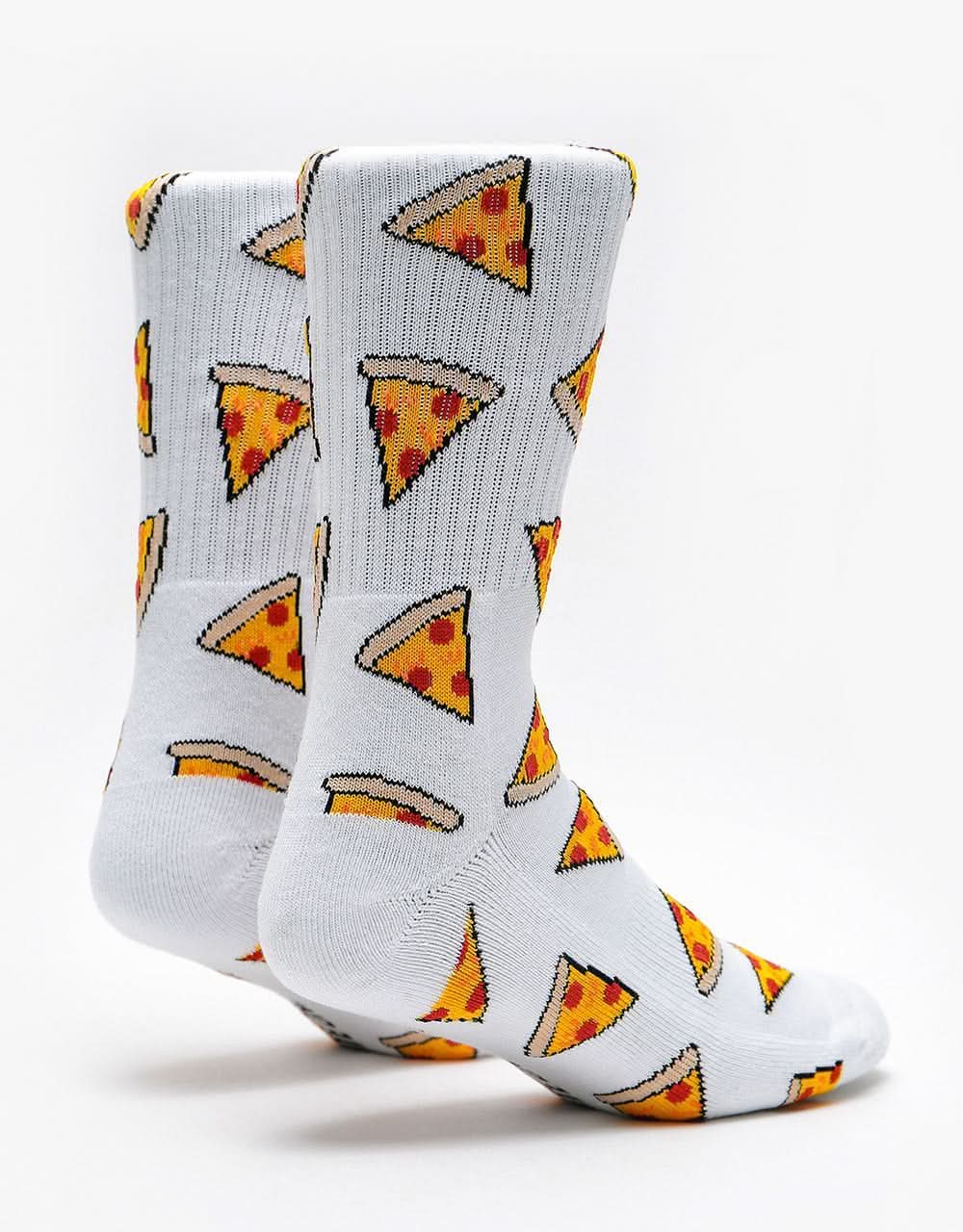 Route One Pizza Crew Socks - White