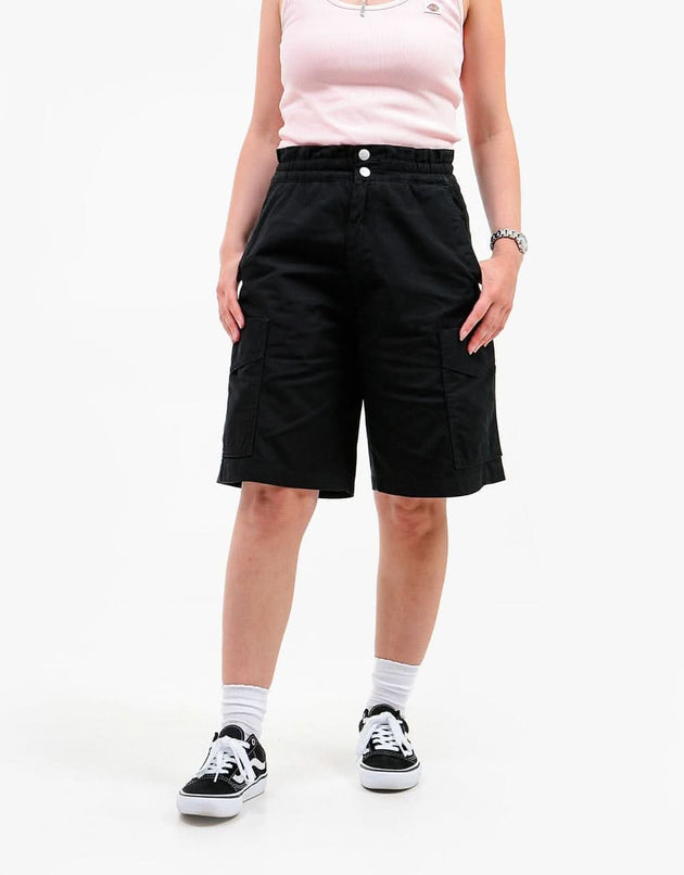 Carhartt WIP Womens Denver Shorts - Black (Stone Washed)