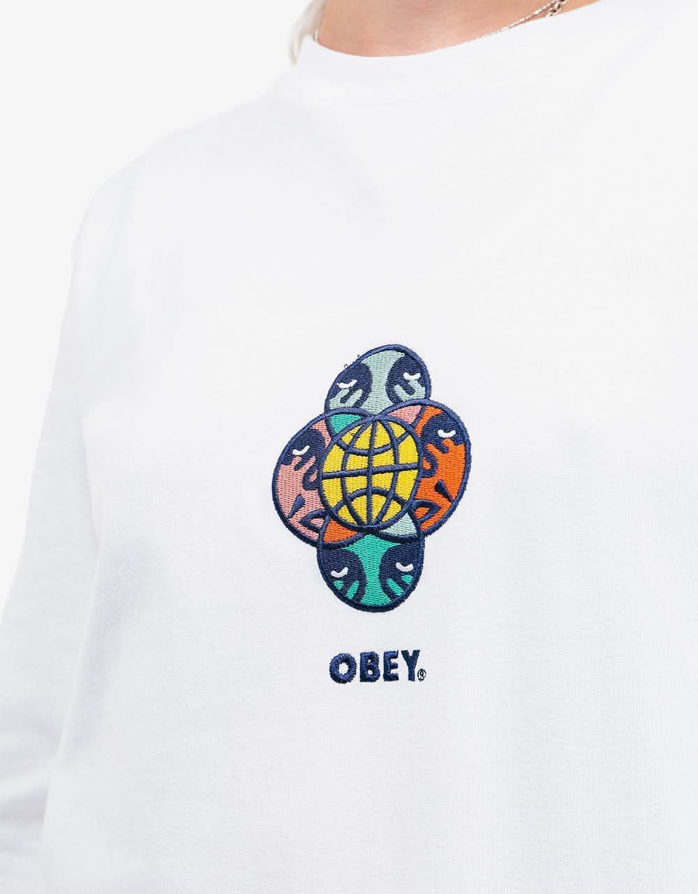 Obey Womens Otis L/S T-Shirt - White